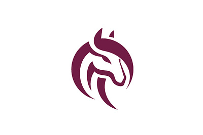 Minimal Fancy Horse Logo for SALE buy design designer fancy for sale horse logo logoground minimal premade purchase ready made