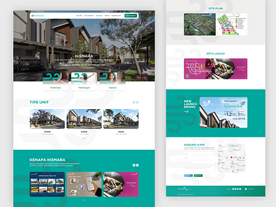 Nismara - Housing Cluster Website adobe xd branding cluster design figma home house housing cluster ui ui design uiux uiux design ux web website