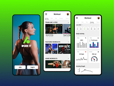 Fitness App UI/UX Template For Workout. app design app ui app uiux figma fitness app fitness ui mobile mobile app mobile app design mobile ui ui uiux ux workout app