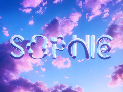 SOPHIE Chrometype Logo Artwork 3d art chrometype cover coverart font letters lyno sophie