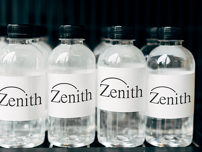Zenith water bottle branding design graphic design illustration logo typography vector