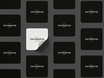 Intrepid sticker branding design graphic design illustration logo typography vector