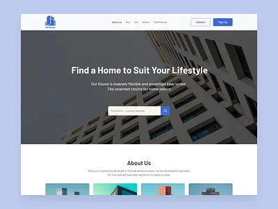 Real Estate landing Page design archectecure deisgn building design cool design figma design home deisgn home design homeland design land design landhome design landing page design property design real estate design ui ui design user centric ux design website desgin