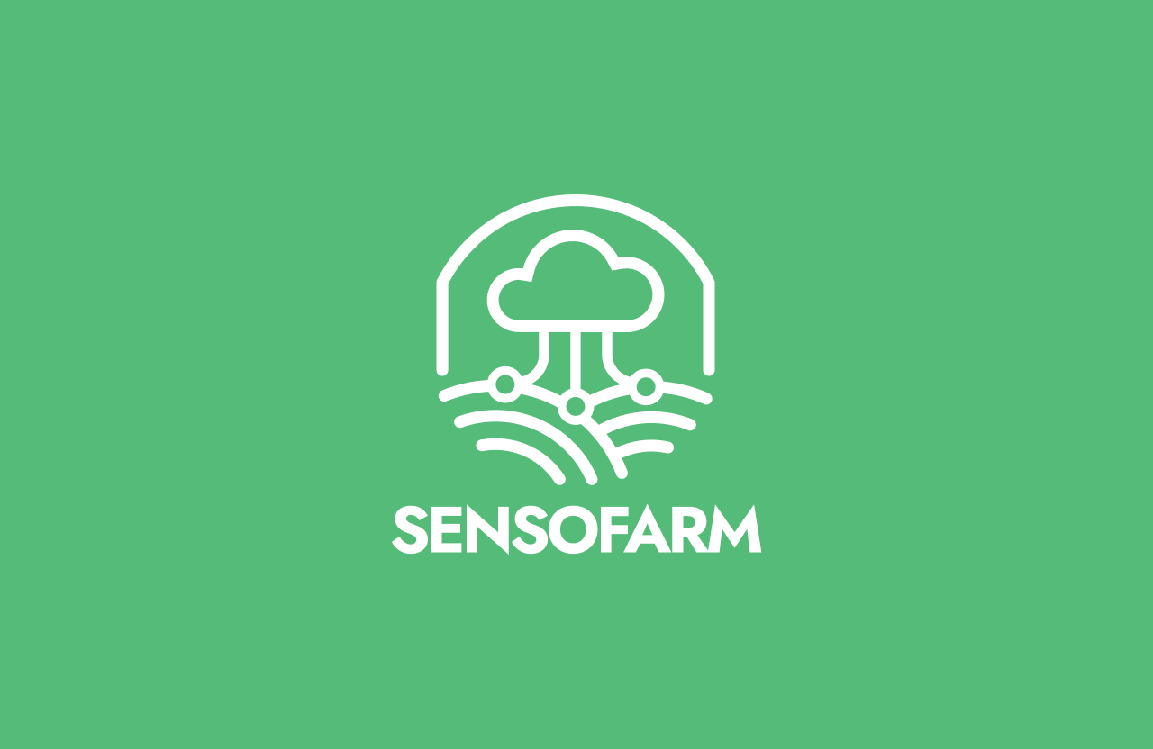 SensoFarm branding graphic design logo