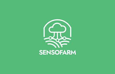 SensoFarm branding graphic design logo