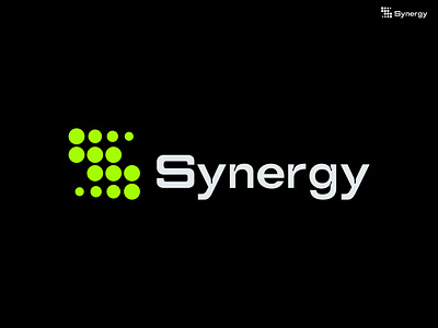 Synergy brand identity bold branding custom logo energy minimalist professional s letter simple synergy unique vector