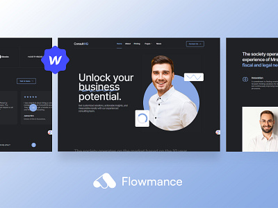 ConsultHQ – Consulting Webflow Template design webflow template websitedesign