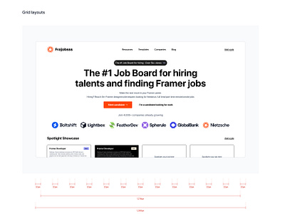 Framer Job Board Exploration brandidentity branding design illustration logo typography ui ux vector