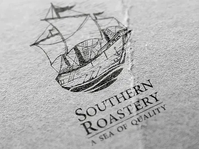 SOUTHREN ROASTERY COFFEE brand branding design graphic design logo logos vector