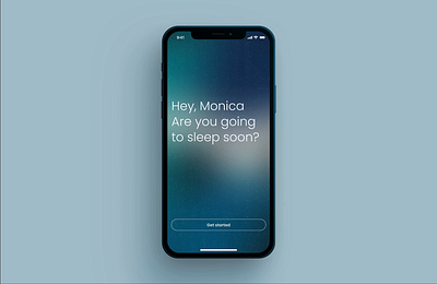 Sleeping app screen animation app design graphic design motion graphics ui