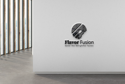 Flavor Fusion Logo Design 3d animation branding design graphic design illustration logo motion graphics social media post typography ui ux vector