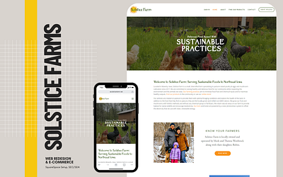 Solstice Farms design ecommerce seo squarespace ui