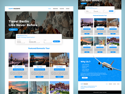 Travel Agency Website branding illustration travel travel agency travel website ui ui design ux web ui design website