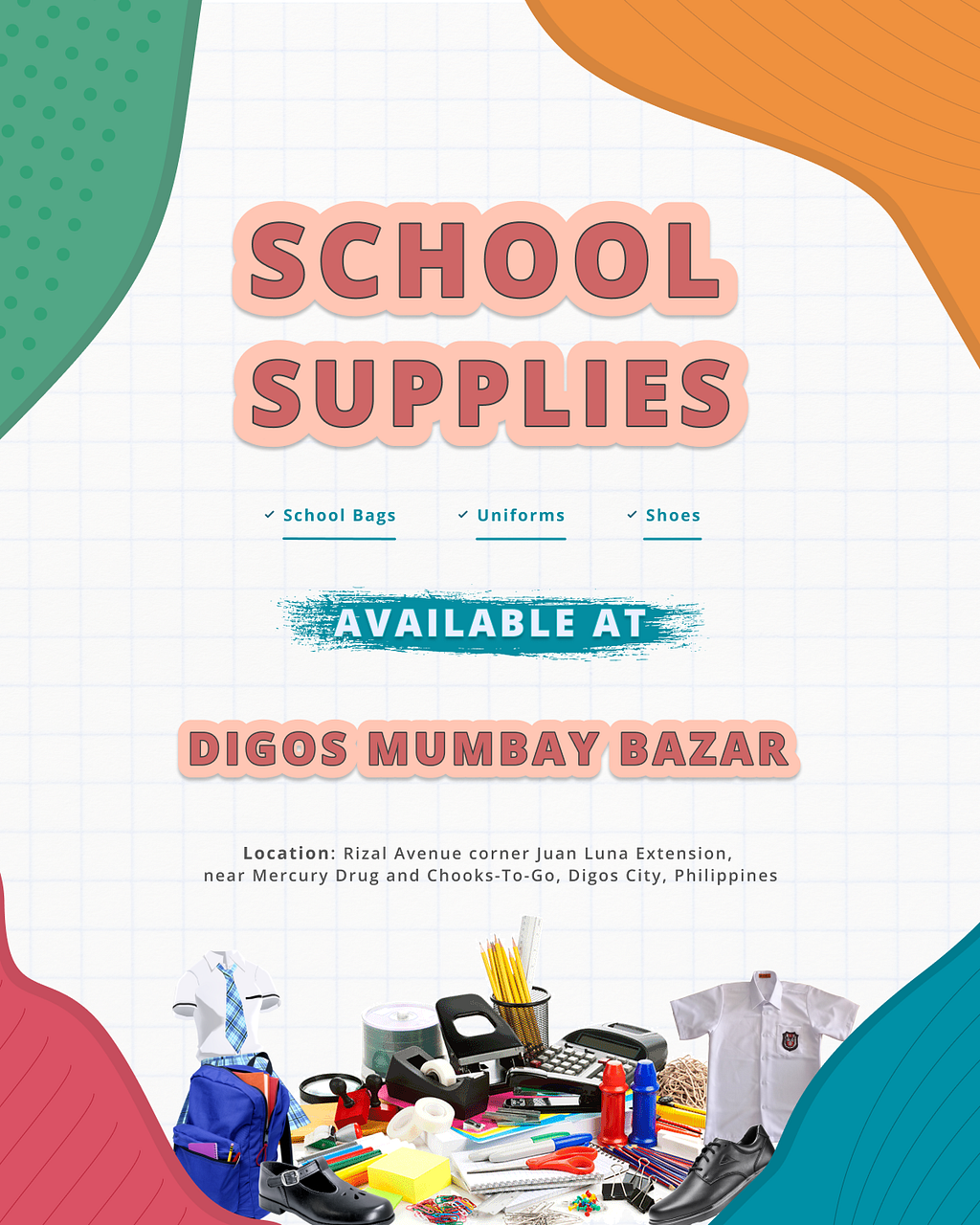 School Supplies Poster by Lumer Montepio on Dribbble