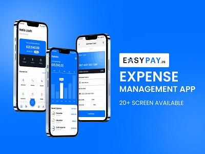 Easy Pay Expense Management App Ui design 3d 3ddesign appscreens expense graphicdesign infographics lo management app mobiledesign mobileuidesign ui uidesign