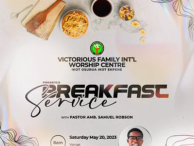 Church Service Poster design graphic design