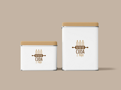 Logo for craft food Cuda z mąki branding design graphic design logo typography vector