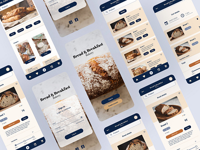 Bakery App accessibility app bakery custom design food interface mobile personas research study ui usability study user user journey map ux