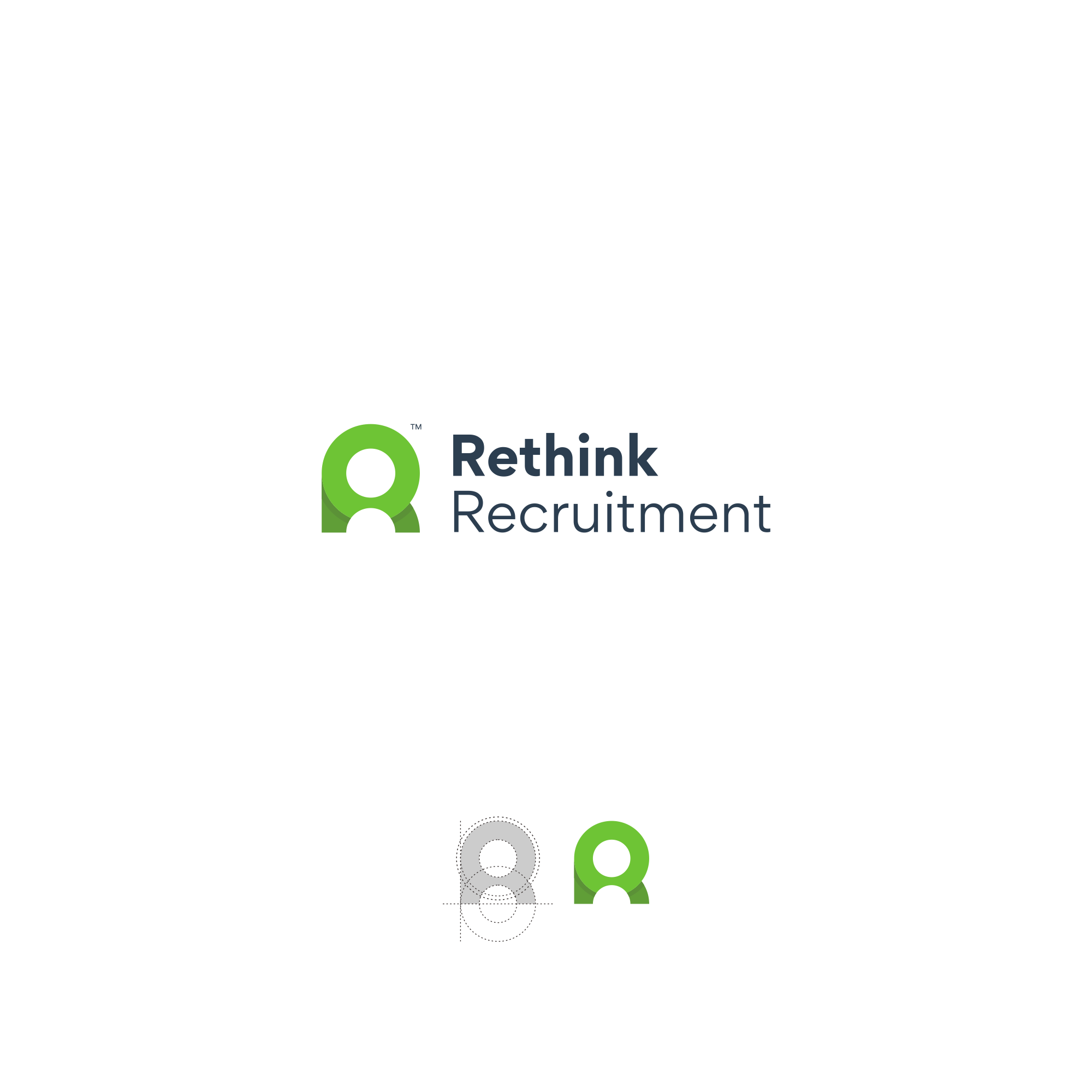 Logo Design For 'Rethink Recruitment' app app logo branding business logo company logo coporate logo design graphic design illustration logo logo designer logo folio logo maker medical logo minimalist logo modern logo ui vector versatile logo website logo