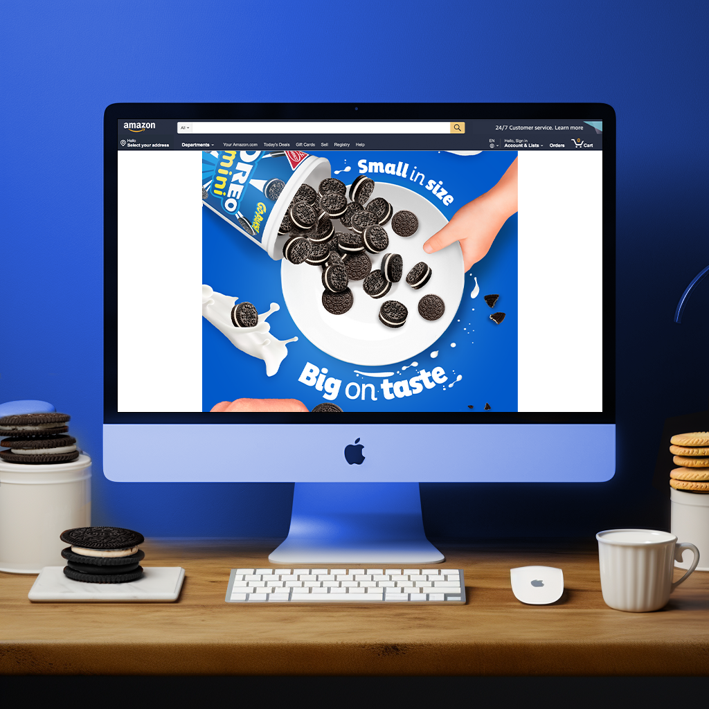 Oreo minis poster advert advertise branding commercial cookie design illustration milk oreo oreo mini poster