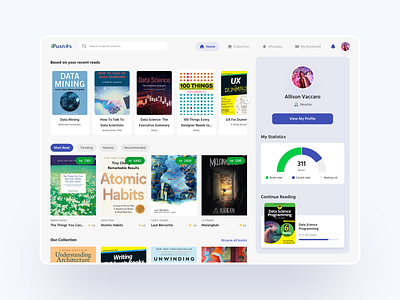 iPusnas Revamp - Online Library Desktop App app design library online library online reading perpusnas redesign revamp ui uidesign web