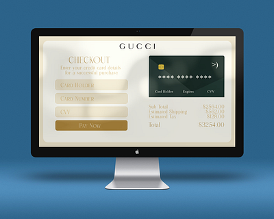 Guuci Checkout Page Daily UI challenge Day 02 branding daily ui design graphic design typography ui