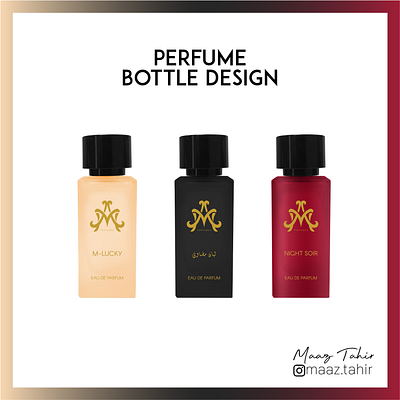 M-Lucky Perfume Bottle Design 3d animation app branding design graphic design illustration logo motion graphics package packaging design ui
