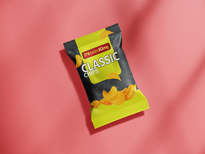 Packaging for classic chips branding design graphic design