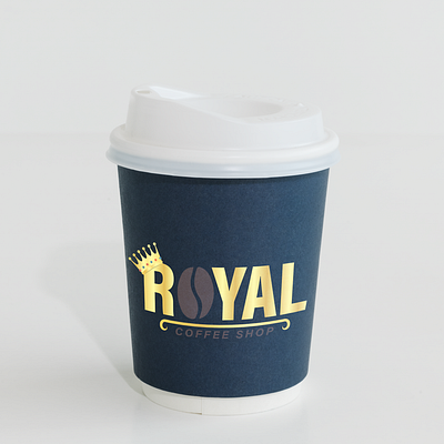 Logo placed on cup branding design graphic design logo