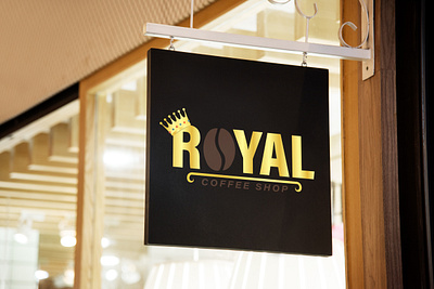 Logo placed on the board branding design graphic design logo