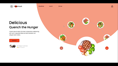 Web page UI : Animation & Prototyping animation branding dashboard food landing prototype typography ui ux vector webpage