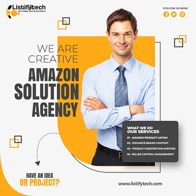 Smart Amazon Solution Agency | Listify Tech amazon amazon listing picture amazon product listing boost sale business ebc enhance brand content smart amazon