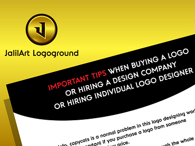 IMPORTANT TIPS When Buying Logo Design before buying company considered design designer freelance graphics hire hiring important individual logo logoground purchase tips when