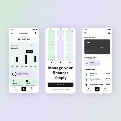 The bank app build design designdrug graphic design ui watchmegrow