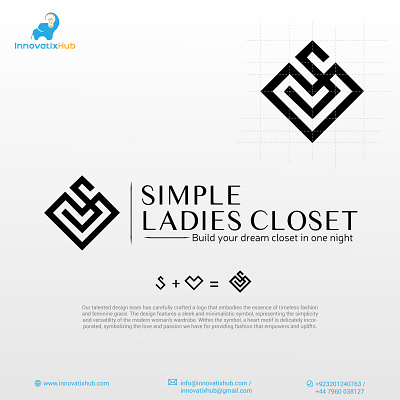 SIMPLE LADIES CLOSET ( Clothing Logo) branding clothinglogo design designreveal embraceyourstyle fashionconnection fashionempowerment heartfeltfashion logo logo mark logodesign logomaker minimalist logo simpleladiesclosetlogo slogo timelesselegance