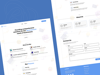 Limitless Website Design branding design graphic design illustration ui ux