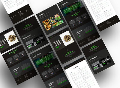 Food and Fitness catering service design ui ui design website