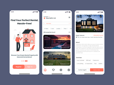 Property rental app logo redesign