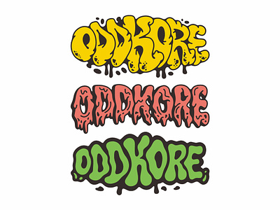 Oddkore Custom Types custom type custom types doodle graffiti graffiti design lettering design logo logo design logo type street fashion streetwear vector