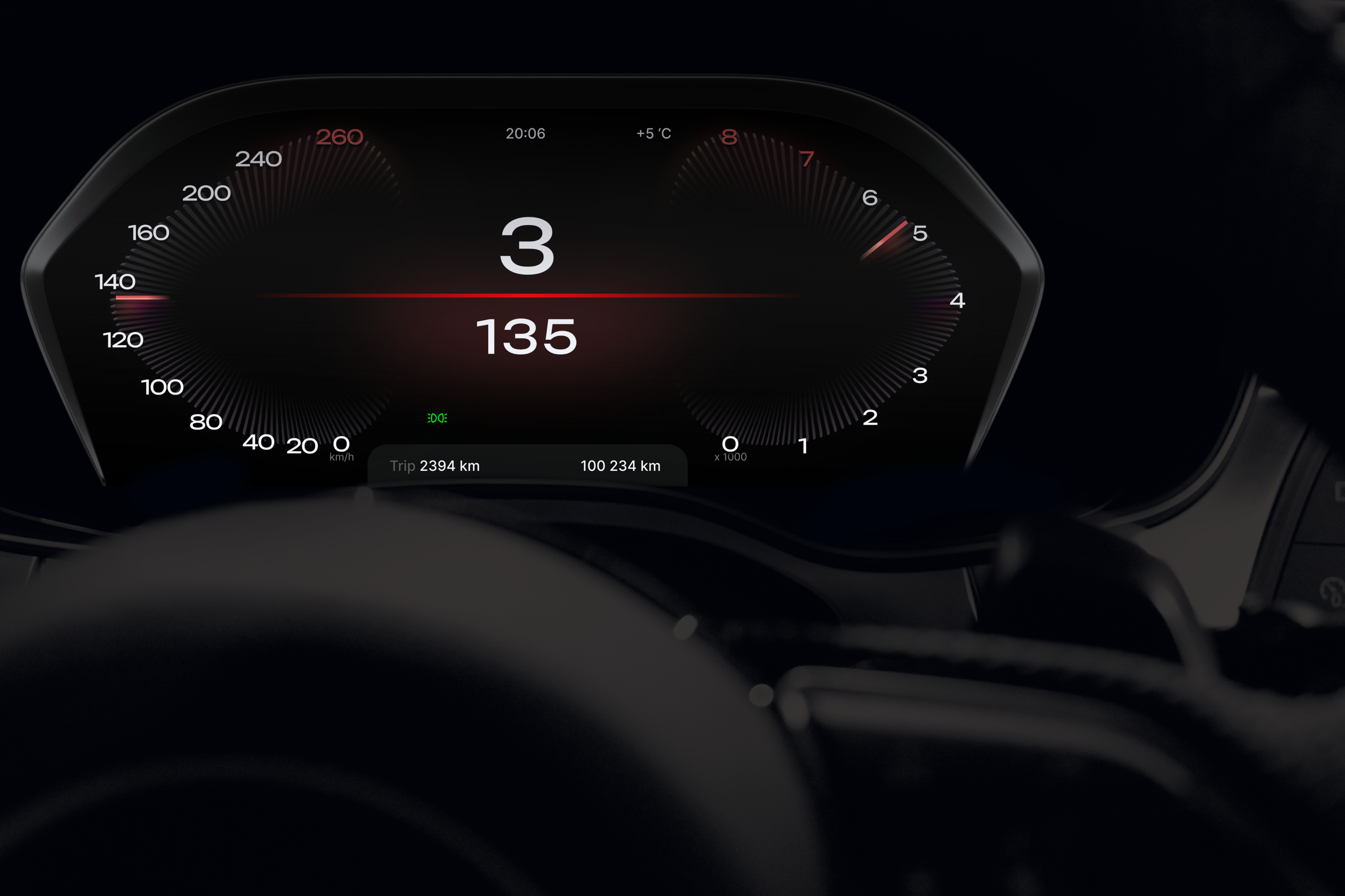 Digital cluster practice automotive car cluster concept dashboard design digital ui