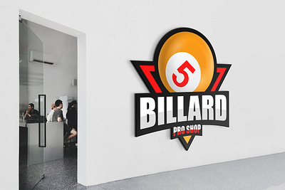 Billard Pro Shop Logo 3d branding design graphic design illustration logo typography ui ux vector