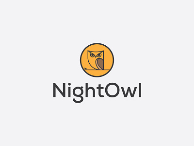 NightOwl Logo Design brand identity color logo creative logo graphic design logo logo logo process minimalist logo modern modern logo night owl professional logo simple logo yellow logo
