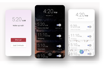 Alarm App design ui