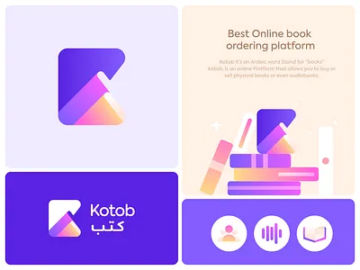 Kotob Brand design books brand identity branding design emirates icon kotob logo logo designer logo idea logo mark logodesign modern logo service uae