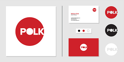 Polk Designs Identity branding graphic design logo