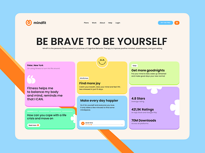 Mental Health App (iOS, Android) app design mental health ui