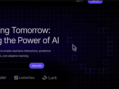 Landing page animations animation landing page ui web