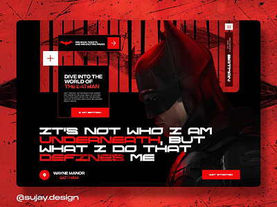 Batman Website 3d animation app branding design graphic design logo motion graphics ui