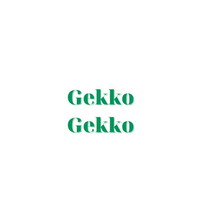 Gekko Gekko design logo