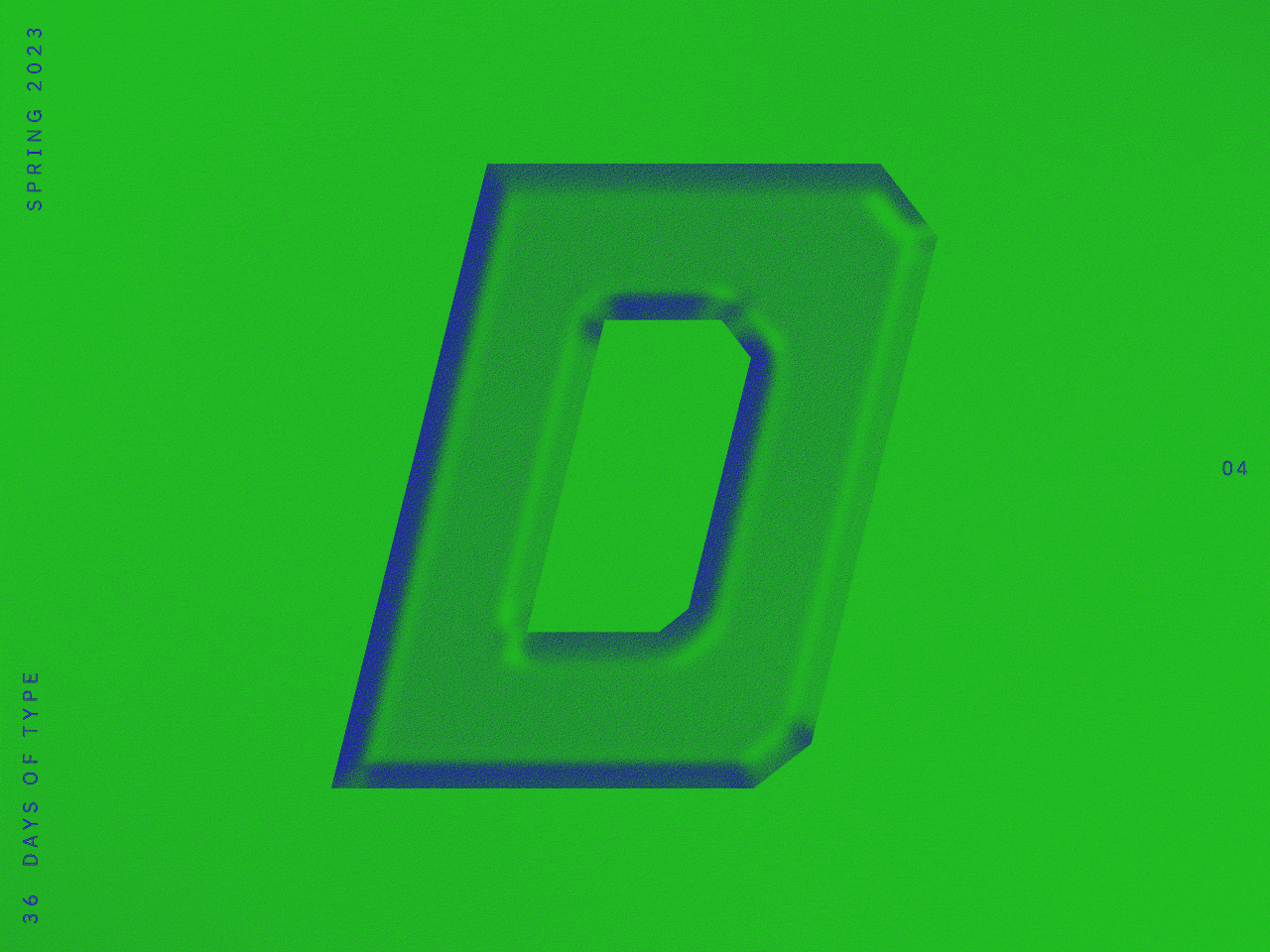 04 • D • 36 Days of Type *Spring* 36daysoftype design graphic art graphic design typography vector